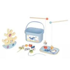 Tooky Toy : 3 az 1-ben horgászdoboz, fa társasjáték