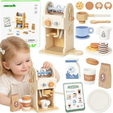 Tooky Toy fa barista kávéfőző készlet konyhakészlet