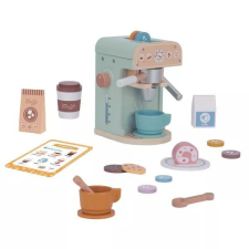 Tooky Toy : Fa kávéfőző kiegészítőkkel konyhakészlet