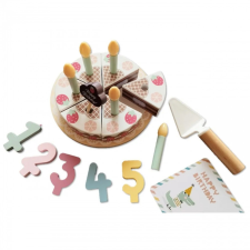 Tooky Toy fa születésnapi torta - 20 db-os készlet konyhakészlet