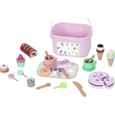 Tooky Toy : Fa Teázó Készlet Kiegészítőkkel (TJ618) konyhakészlet