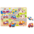 Tooky Toy : fogantyús forma puzzle, 9 db-os - járművek