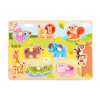 Tooky Toy fogantyús puzzle - vadállatos
