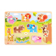 Tooky Toy fogantyús puzzle - vadállatos puzzle, kirakós