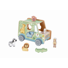 Tooky Toy Formabedobós fa játék Autó - Állatos fajáték