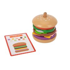  Tooky Toy Hamburger készítő fa játék szett fajáték