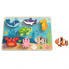 Tooky Toy magasított fa kirakó puzzle, kirakós