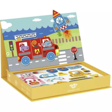 Tooky Toy : Mágneses puzzle - Járművek kreatív és készségfejlesztő