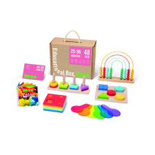  Tooky Toy Montesszori fa játék oktató box fajáték
