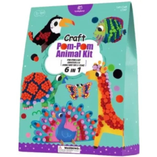 Tooky Toy : Pompomos állatfigura díszítő készlet kreatív és készségfejlesztő