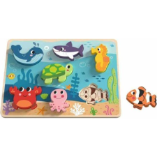 Tooky Toy s 3D Fapuzzle 8 db-os - Tengeri Kisállatkák (TK265 Lek) puzzle, kirakós