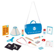 Tooky Toys Fából készült állatorvosi táska készlet orvosos játék