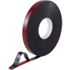 Toolcraft Kétoldalas ragasztószalag, piros/fekete, 30 m x 20 mm, akril, 1 tekercs, TOOLCRAFT (93038c185)