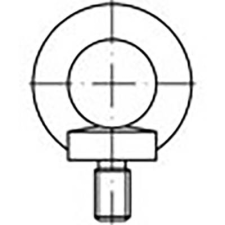 Toolcraft TO-6855675 Gyűrű csavarok M6 DIN 580 Acél 25 db (TO-6855675) barkácsolás, csiszolás, rögzítés