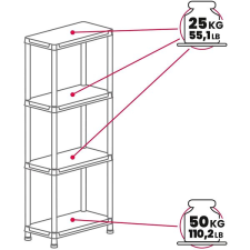 Toomax UNIVERSAL PRO 63-4, 4 polcos bútor