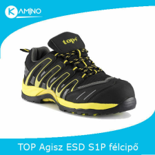 TOP AGISZ S1P ESD félcipő sárga munkavédelmi cipő