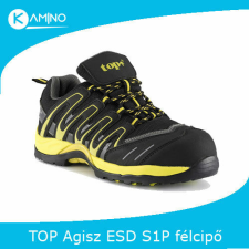 TOP AGISZ  S1P  ESD  félcipő  sárga munkavédelmi cipő