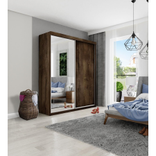  TOP B-23 Tolóajtós Szekrény 150x200x62 - Sötét hamu bútor