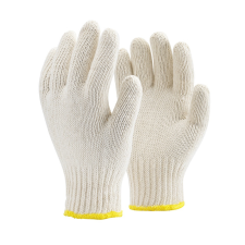 TOP COT3 kötött 100% pamut kesztyű, triplaszálas, gumírozott mandzsetta védőkesztyű