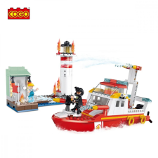 TOP HAUS COGO 411 db tűzoltó, mentőcsónak, építőjáték barkácsolás, építés