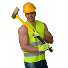 TOP Jólláthatósági mellény tépőzáras (120g/m2) TOP VEST FLUO-Y, fluo srága, 4XL-5XL