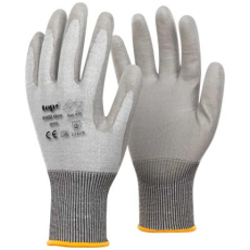 TOP Kesztyű PU mártott polietilén acélszálakkal erősítve TOP SWD THIN, szürke, 7