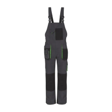 TOP Nadrág kantáros (100%pamut) TOP GREEN 100 BIBPANTS, green, L munkaruha