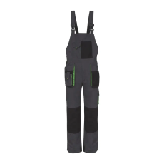 TOP Nadrág kantáros (100%pamut) TOP GREEN 100 BIBPANTS, green, XL