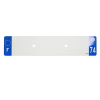 TOP PLAQ Műanyag csík üres PVC rendszámtáblához (autó, 520x110 mm) - 74-es megye, Európa, egységenként TOP PLAQ  Vázak, idomok, kiegészítők Rendszámtábla tartók