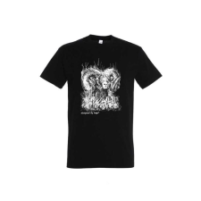TOP Póló (kos mintával) kereknyakú (100%pamut 190gr/m2) TOP, fekete, 5XL munkaruha