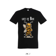 TOP Póló (méhecske mintával Let it Bee) kereknyakú TOP, white, 4XL