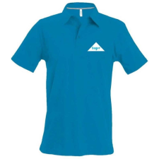 TOP Póló (TOP logóval hímzett) galléros TOP, trópusi kék, 3XL munkaruha