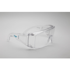 TOP SC-203 polikarbonát védőszemüveg, karcmentes, dioptriás szemüveg felett viselhető, víztiszta