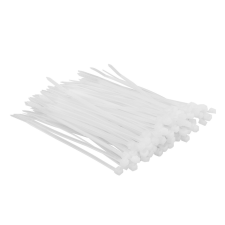 Top Tools KÁBELKÖTEGELŐ, gyorskötöző, 2,5mm x 100mm, fehér, 100db barkácsolás, csiszolás, rögzítés