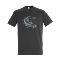 TOP TOP harcsa mintás póló, kereknyakú (100% pamut 190 g/m2)