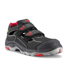 TOP Védőszandál S1P ESD SRC PU/gumi talppal TOP BROOKLYN SANDAL, fekete/piros, 39