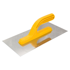 Topex Acél simító, rozsdamentes, 280x130mm, műanyag markolat kőműves és burkoló szerszám