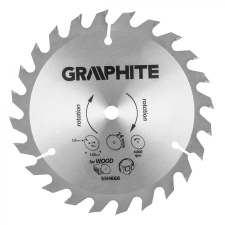 Topex-Graphite GRAPHITE Körfűrészlap 150X10, 1,6mm, Z24, 58G008-hoz, Energy+ barkácsgép tartozék