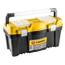 Topex Szerszámosláda, szerszámláda 25'', alu fogantyúval, 60x29x33cm (79R129) kézi eszköz
