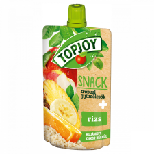  Topjoy Snack rostos trópusi vegyes gyümölcs püré rizzsel 100 g üdítő, ásványviz, gyümölcslé