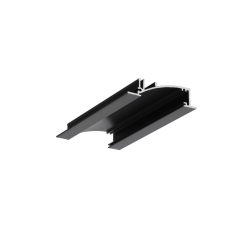 TOPMET LED profil FLAT8 H/UX 2000 mm eloxált fekete világítási kellék