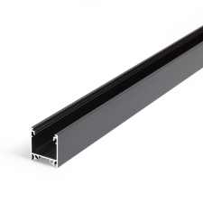 TOPMET LED profil LINEA20 EF/TY 3000 mm eloxált fekete villanyszerelés
