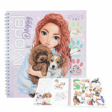 TOPModel Doggy kutyás kifestőkönyv matricákkal - 22x1,5x21 cm gyermek- és ifjúsági könyv