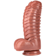 Toppedmonster Dildo Monster Carapace – prémium barna dildó 22 x 10 cm műpénisz, dildó