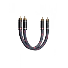 Topping RCA Összekötő Fekete 25cm MG-TPPNG-TCR2-25 kábel és adapter