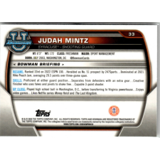 Topps 2022-23 Bowman Chrome University #33 Judah Mintz gyűjthető kártya