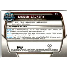Topps 2022-23 Bowman Chrome University #35 Jaeden Zackery gyűjthető kártya