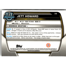 Topps 2022-23 Bowman Chrome University #39 Jett Howard gyűjthető kártya