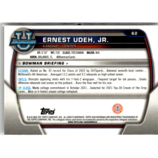 Topps 2022-23 Bowman Chrome University #62 Ernest Udeh gyűjthető kártya
