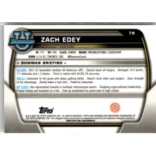 Topps 2022-23 Bowman Chrome University #79 Zach Edey gyűjthető kártya